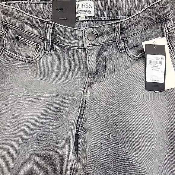 Guess Women's Mid-Rise Sexy Palazzo Shimmer Gray Jeans 25W x 30L - NEW - Picture 12 of 12